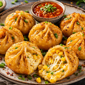 Cheese Corn Fried Momos