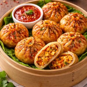 Paneer Peri Peri Momos
